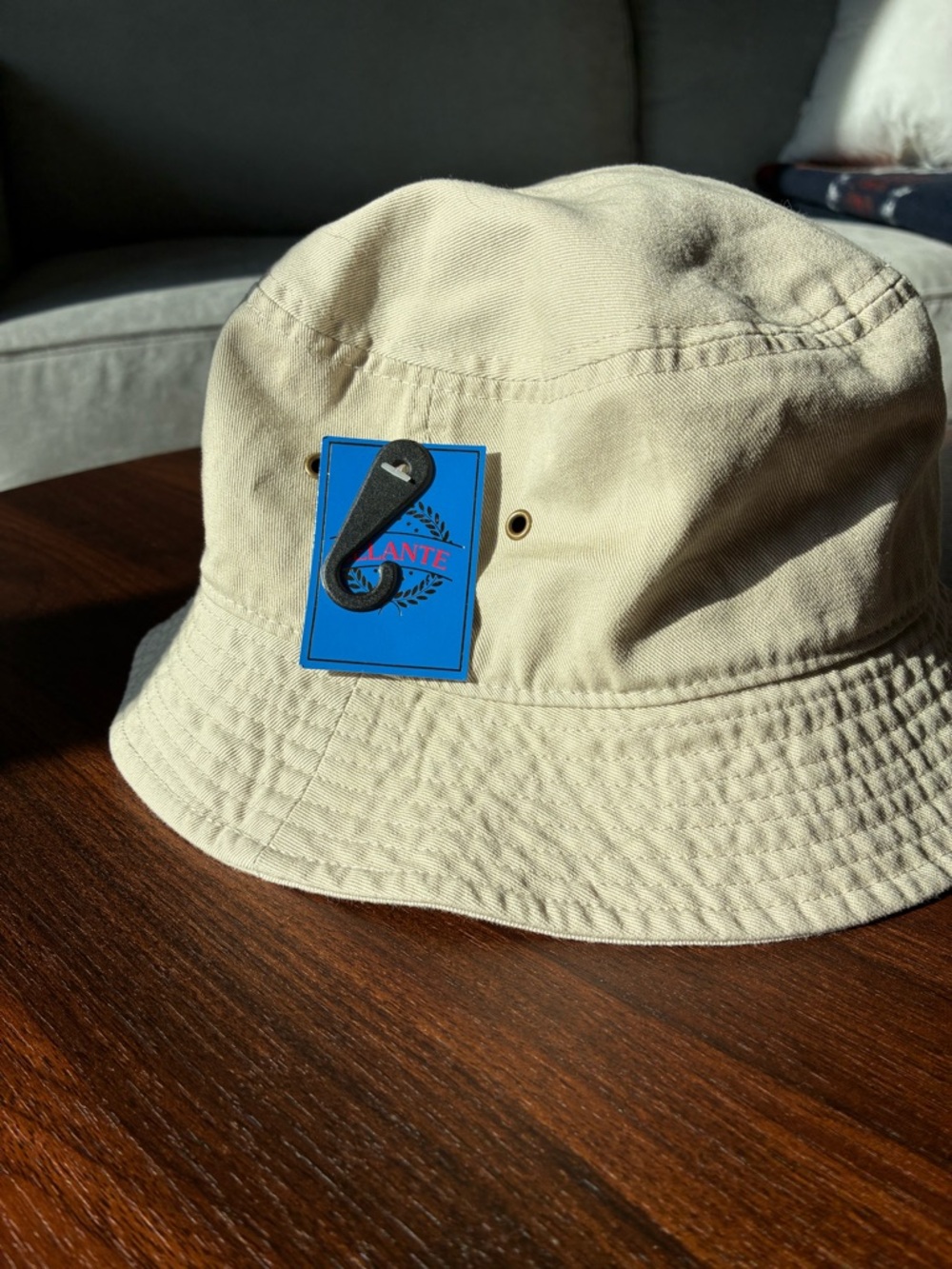 Classic Cream Canvas Bucket Hat One Size
